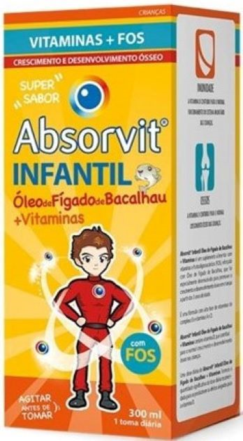 Absorvit Infantil Óleo de Fígado de Bacalhau 300ml