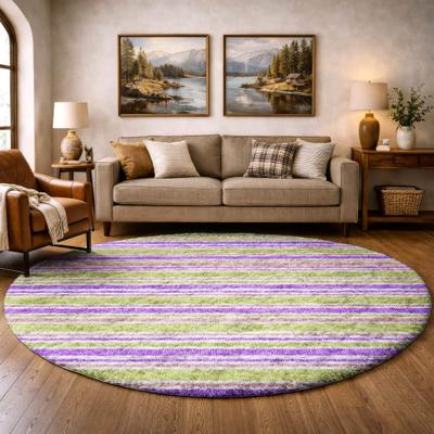 Addison Rugs Premium Washable Super Soft Nassau Stripe Dream Shag Rug