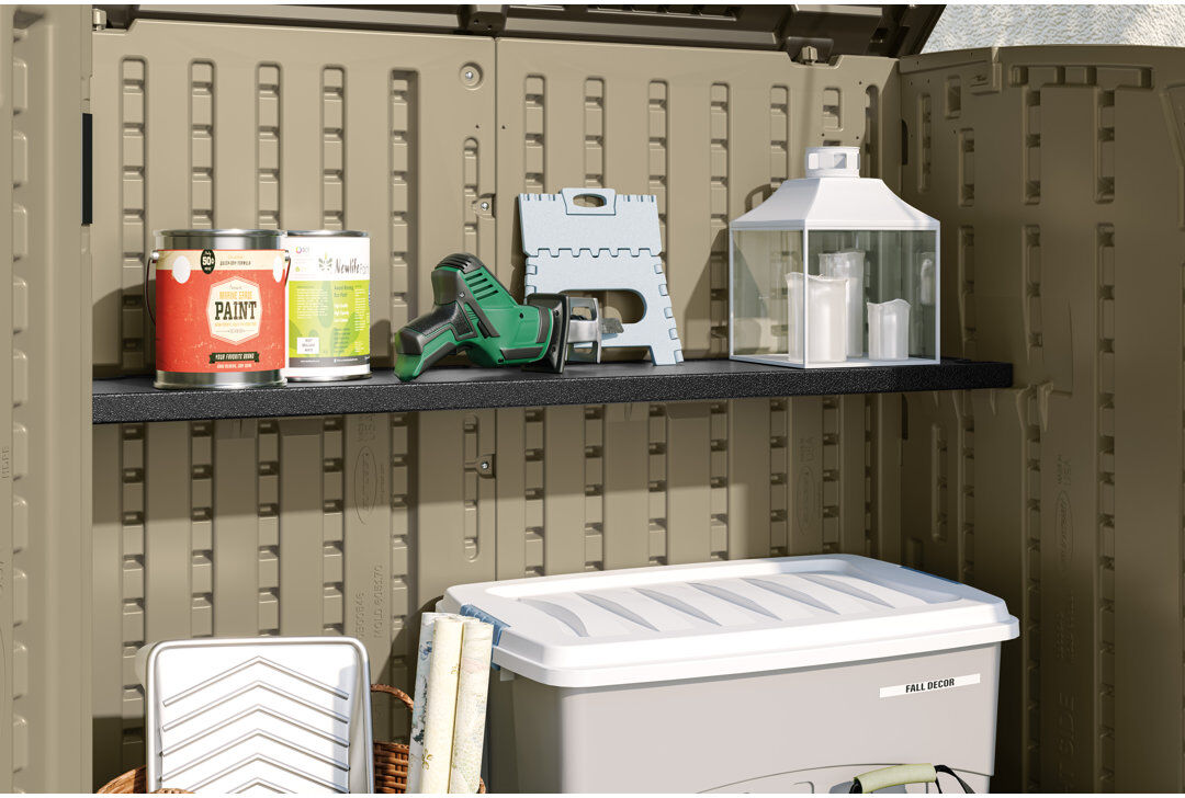 Rowlinson Suncast Shelf Kit For Aston Large Storage Cabinet / Stow-Away Store 3cm H X 127cm W X 26cm D