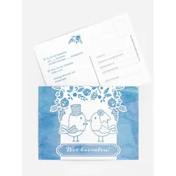 Antwortkarten Hochzeit selbst gestalten mit Spruch und Fotos im Onlinedesigner bei Meine-Kartenmanufaktur.de