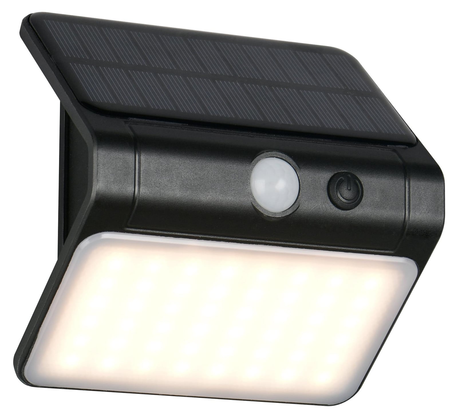 Trio Olinda Solar wandlamp met LED - Zwart
