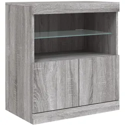 Helloshop26 - Buffet Sideboard Kommode Kleiderschrank Aufbewahrungsmöbel Organizer für Küche Wohnzimmer Lounge mit Sonoma 02_0030080