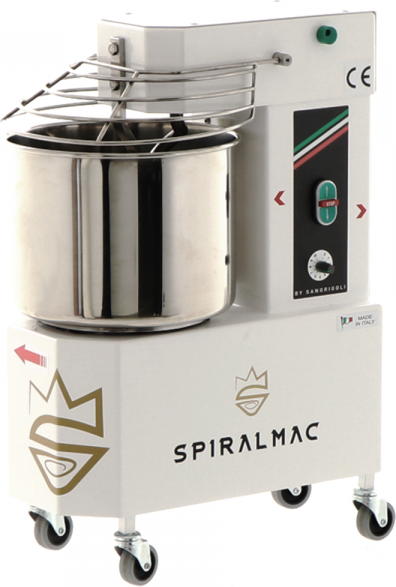 Spiralkneter SPIRALMAC SV8 ROYAL HH - mit 10 Geschwindigkeitensstufen - 8 Kg - hohe Hydratation