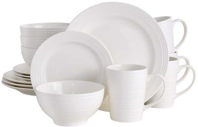 Gibson Home Amelia Court 16-Piece Dinnerware Set - White
