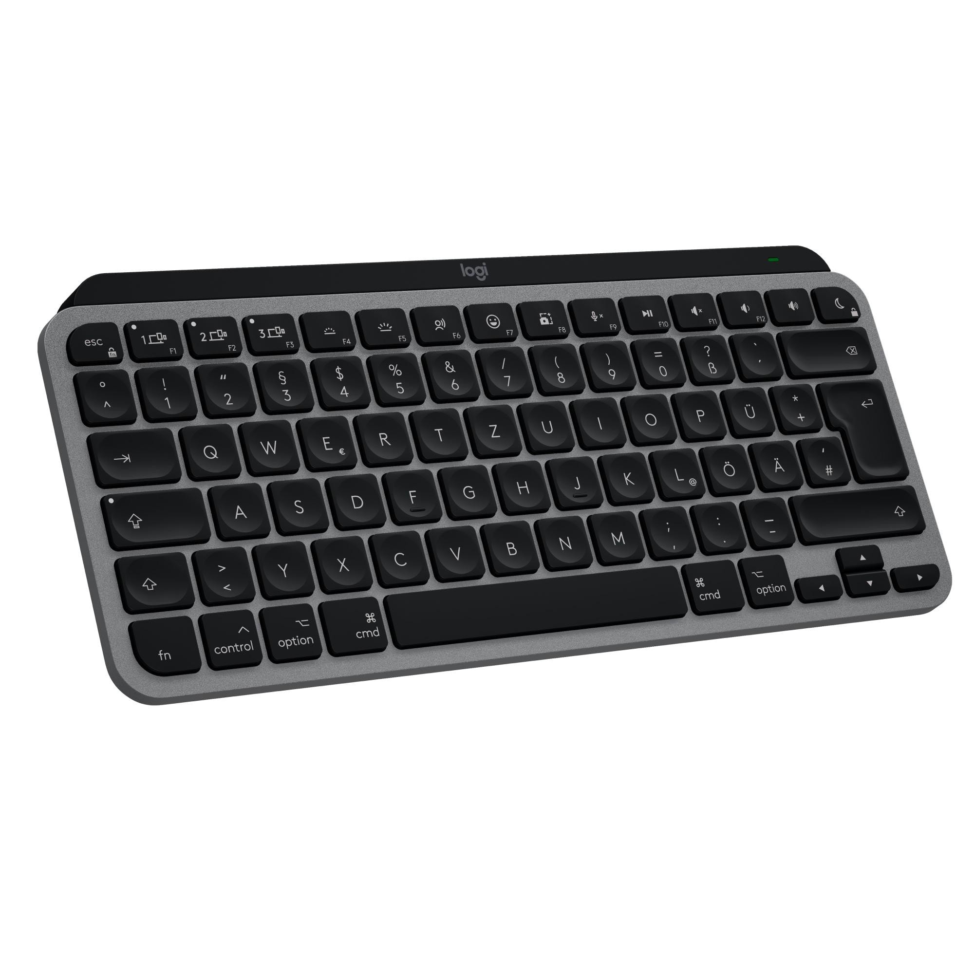 Logitech MX Keys Mini for Mac Tastatur kabellos (Logi Bolt), Dunkelgrau