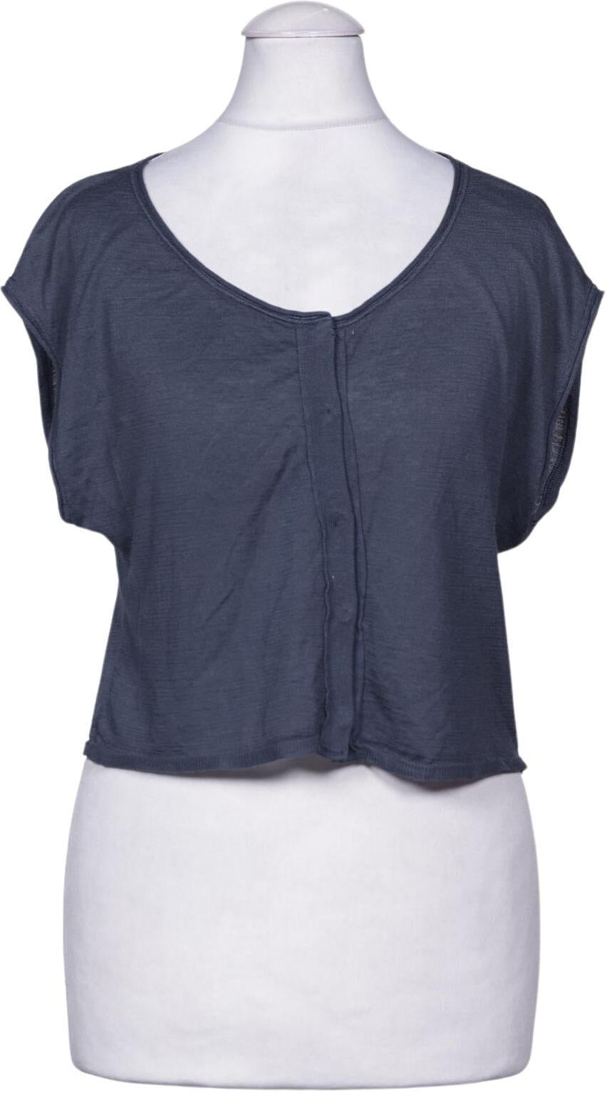 Tandem Damen Bluse, Grau, Gr. EU 36, Seide / Baumwolle / Kaschmir - Second Hand