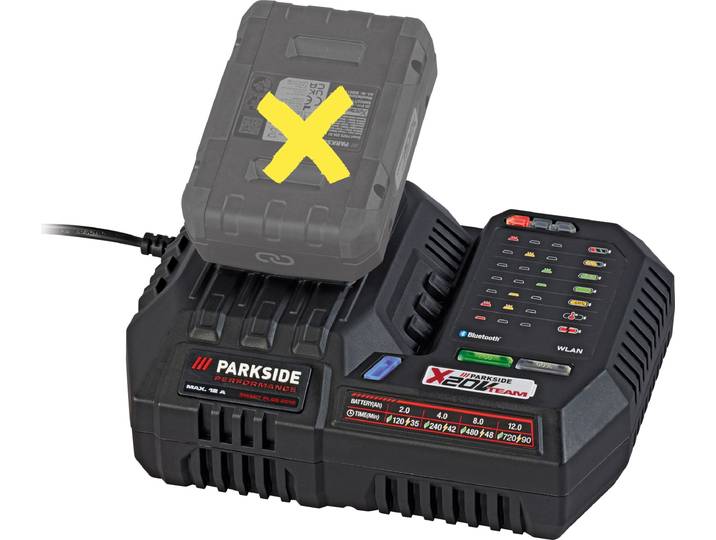 PARKSIDE PERFORMANCE® Chargeur de batterie intelligent 20 V \ PLGS 2012 A1\ \, sans batterie