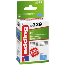 Edding Tintenpatrone  Kompatibel einzeln Cyan EDD-329 HP 364XL 18-329