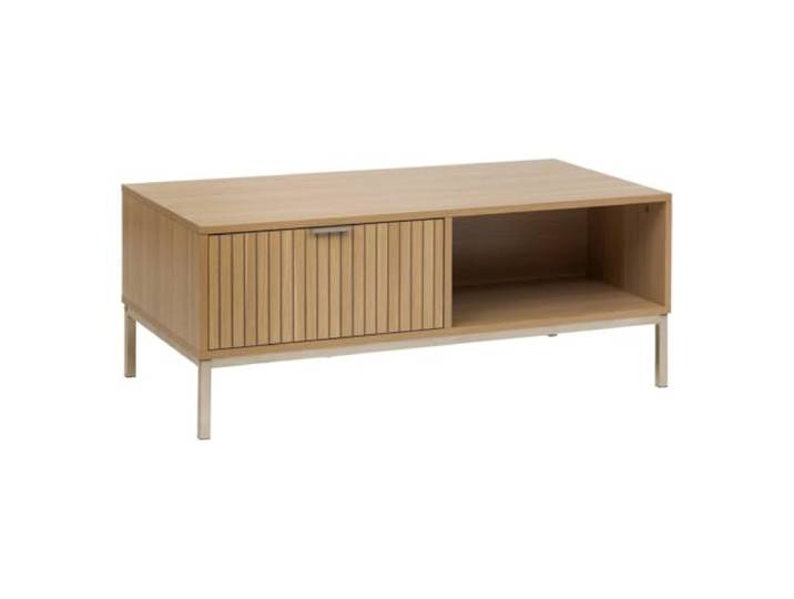 5five - couchtisch tasso naturholzeffekt 100x40cm
