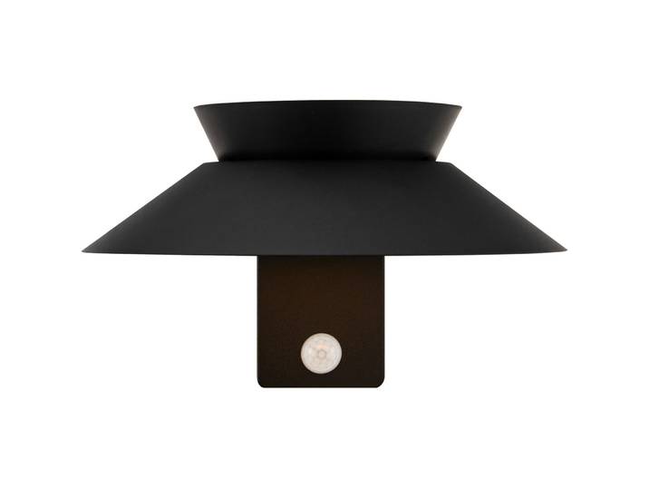 Solaraussenlampe Justina Schwarz B 23 cm H 14.5 cm - LED - Lichtfarbe: Warmweiss - Solaraussenlampe- LED Energiesparlampe