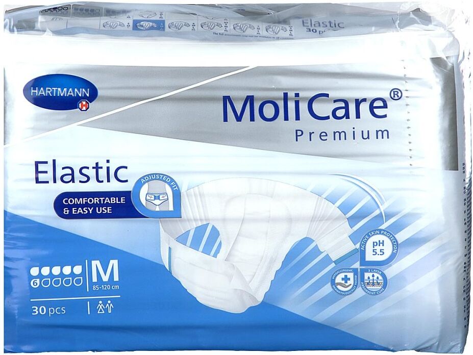 Molicare Premium Elastic Slip 6 Tropfen Größe m 30stk