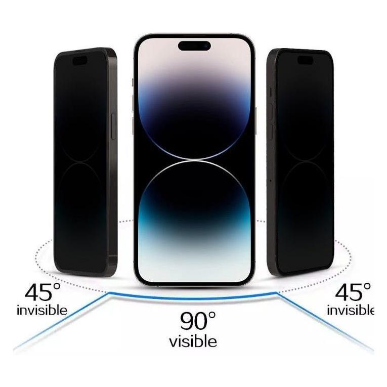 iLike IPHONE 16 PRO MAX Tempered Privacy Glass (1 Stk., Apple iPhone 16 Pro Max) (ILIKE)