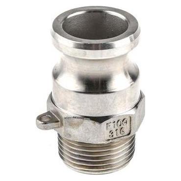 RS PRO Schlauchkupplung, Edelstahl Stecknippel Gerade, 1Z (Schlauchkupplung, 25.40 mm) (307308)