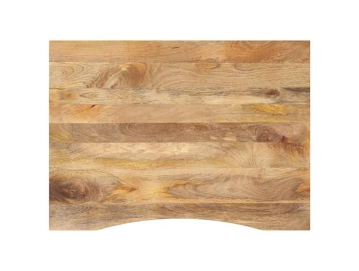 POUFGDR Tischplatte aus massivem Mangobaum, 100 x 80 x 2,5 cm Rustikales Rohholz, leicht zu reinigende Oberfläche, für Büro, Esszimmer
