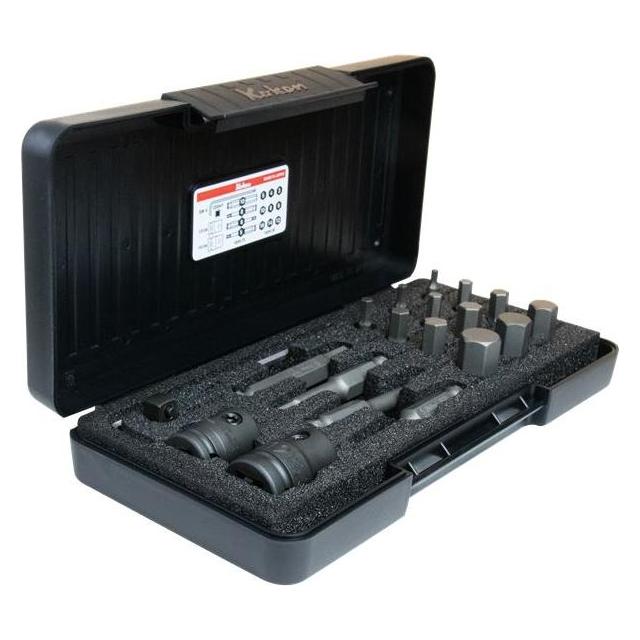 Koken Satz Innensechskant mit 7/16"-Antrieb für Schrauben 3-16 mm + 3 Adapter (Innensechskant) (49834557)