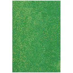 5x Heyda, Bastelpapier, Holografie-Klebefolie 100x50cm grün (1x)