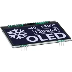EA OLEDL128-6LWA - Grafik-OLED, 128x64, 68x51 mm, weiss, ohne Schutzglas