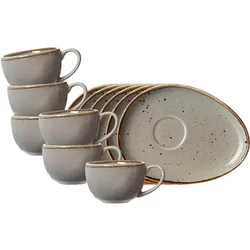 Ritzenhoff & Breker, Tasse, Taste Espressotassen mit Untertassen (95 ml, 6x)