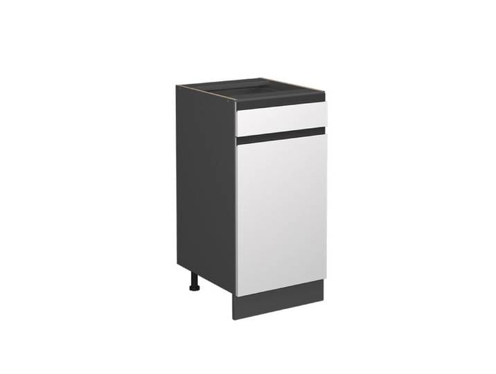 Meuble cuisine R-Line 40cm J-Shape sans PT Blanc/Anthracite Vicco 39713
