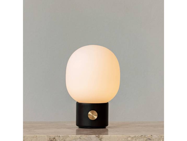 Audo Copenhagen Designer Tischlampe JWDA, dimmbar, schwarz, für Wohn- / Esszimmer, Glas, Design, Tischlampe