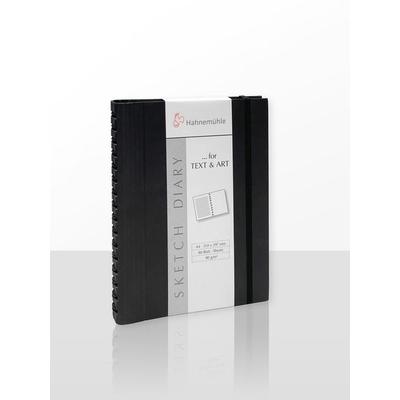 Hahnemühle Papier Sketch Diary Black, DIN A 4, 120 g/m²