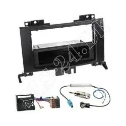 Autoradio 1-DIN Einbaurahmen Radioblende+Adapterkabel Einbauset für Mercedes ...