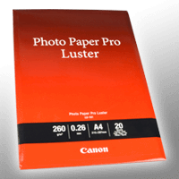 Canon Photo Paper Pro Luster LU-101 6211B006 DIN A4 20 Blatt 260g
