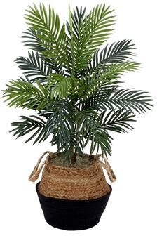 Nearly Natural 3' Artificial Areca Palm Tree with Handmade Jute & Cotton Basket DIY KIT