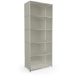 Aktenregal System 4 Metall Seidengrau