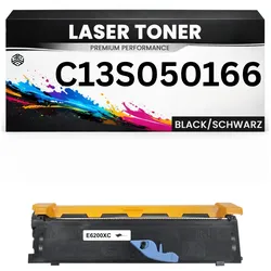 XXL Toner C13S050166 für Epson hochwertig Schwarz Tonerkartusche Alternative für Epson EPL-6200, EPL-6200L, EPL-6200N