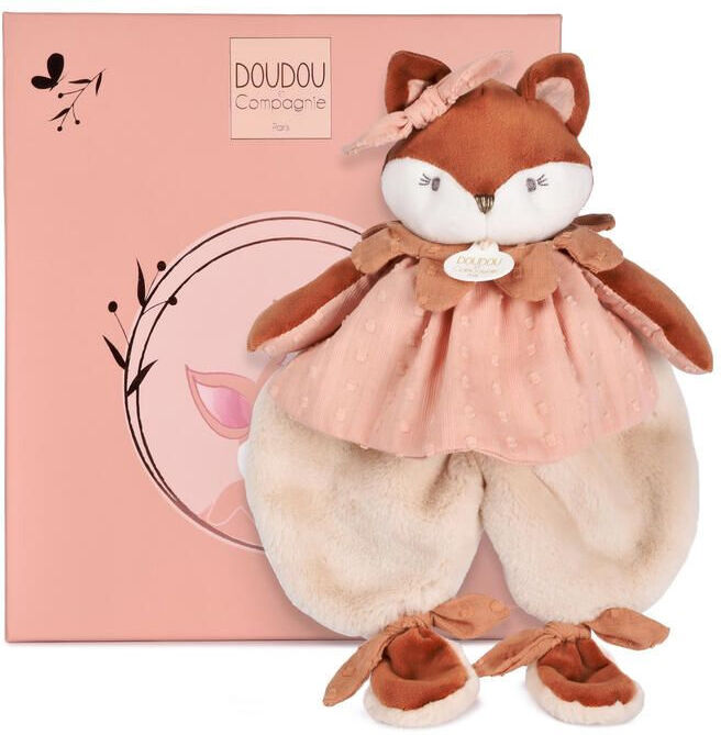 Doudou plat renard Mina 29 cm - Doudou et compagnie