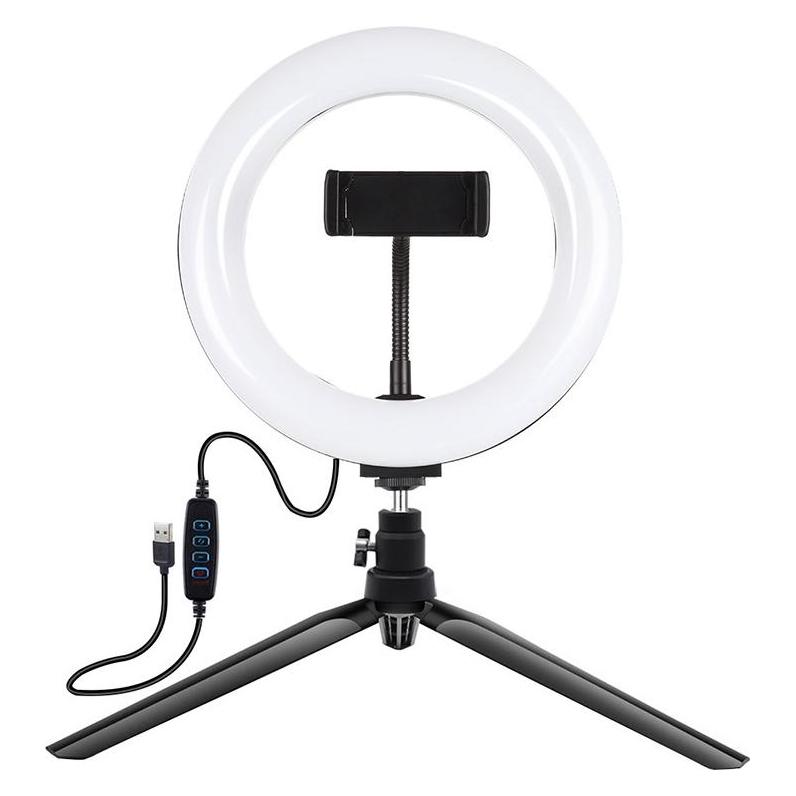 Puluz Tripod Mount with 20cm LED Ring Vlogging PKT3073B (Ringlicht) (PKT3073B)