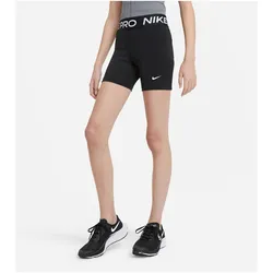 Nike, Mädchen, Sporthose, Mädchen Pro Shorts, Black/White, L (L), Weiss, Schwarz