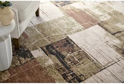 Grand Bazaar Stirling Machine Made Abstract Modern Area Rug