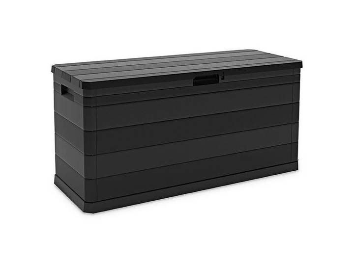 Coffre De Rangement TOOMAX - 280 L - Noir - Finition bois