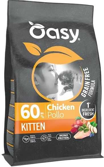 Oasy Gatto Grain Free Formula Kitten Pollo 1,5 Kg