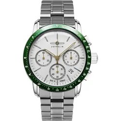 Zeppelin 8878MB-4 Herrenuhr New York Chronograph Bicolor/Grün