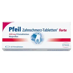 PFEIL Zahnschmerz-Tabletten forte Filmtabletten 10 St