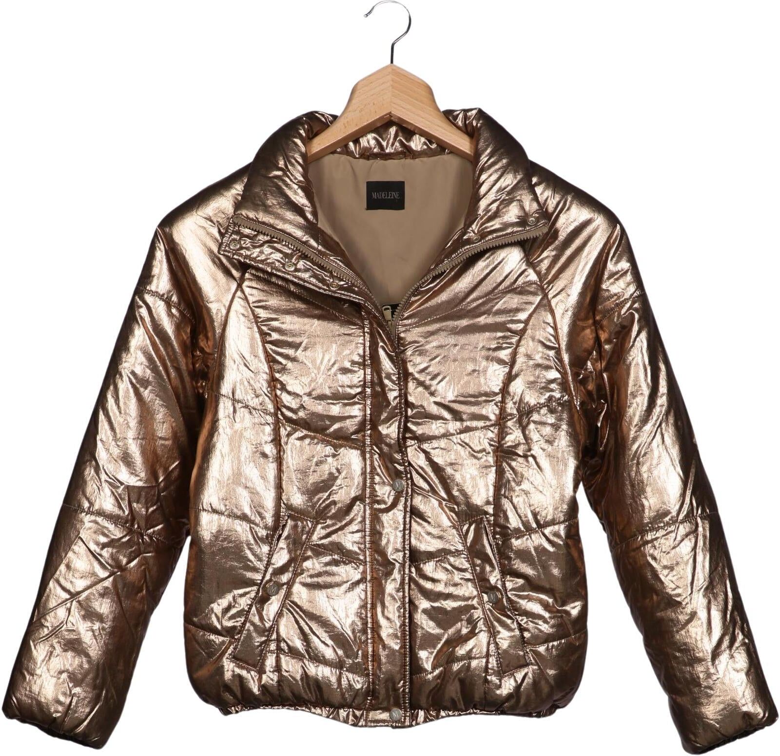Madeleine Damen Jacke, Gold, Gr. EU 34, Synthetik - Second Hand