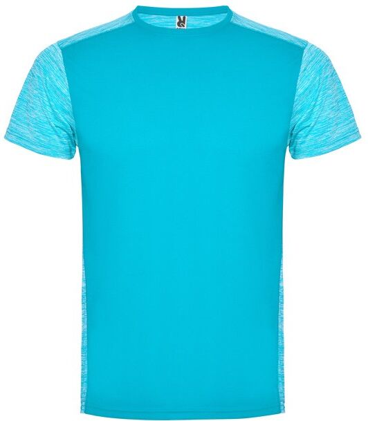 T-shirt technique personnalisable anti-friction Zolder 8 TURQUOISE/TURQUOISE CHINÉ