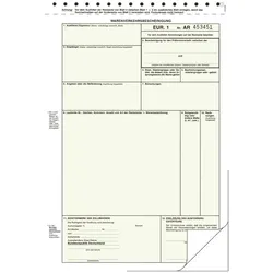 Roth, Formular, Warenverkehrsbescheinigung