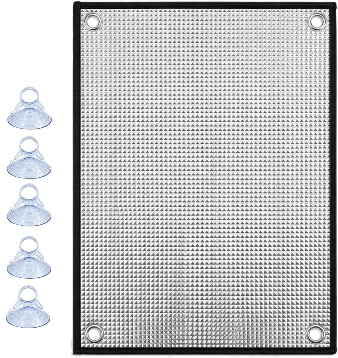 Raamfolie Aluminiumfolie Black Edge - Isolatie Hitteblokker voor Temperatuurregulatie - 70 x 150 cm