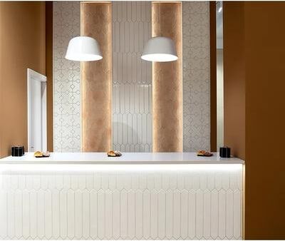 "Apollo tile 2"" x 2"" Terralis Glossy Pearl White Porcelain Tile (0.86 sq ft/case) - 50 Pack"
