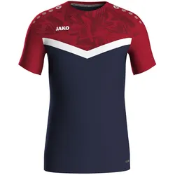 JAKO Iconic T-Shirt 901 - marine/chili rot M