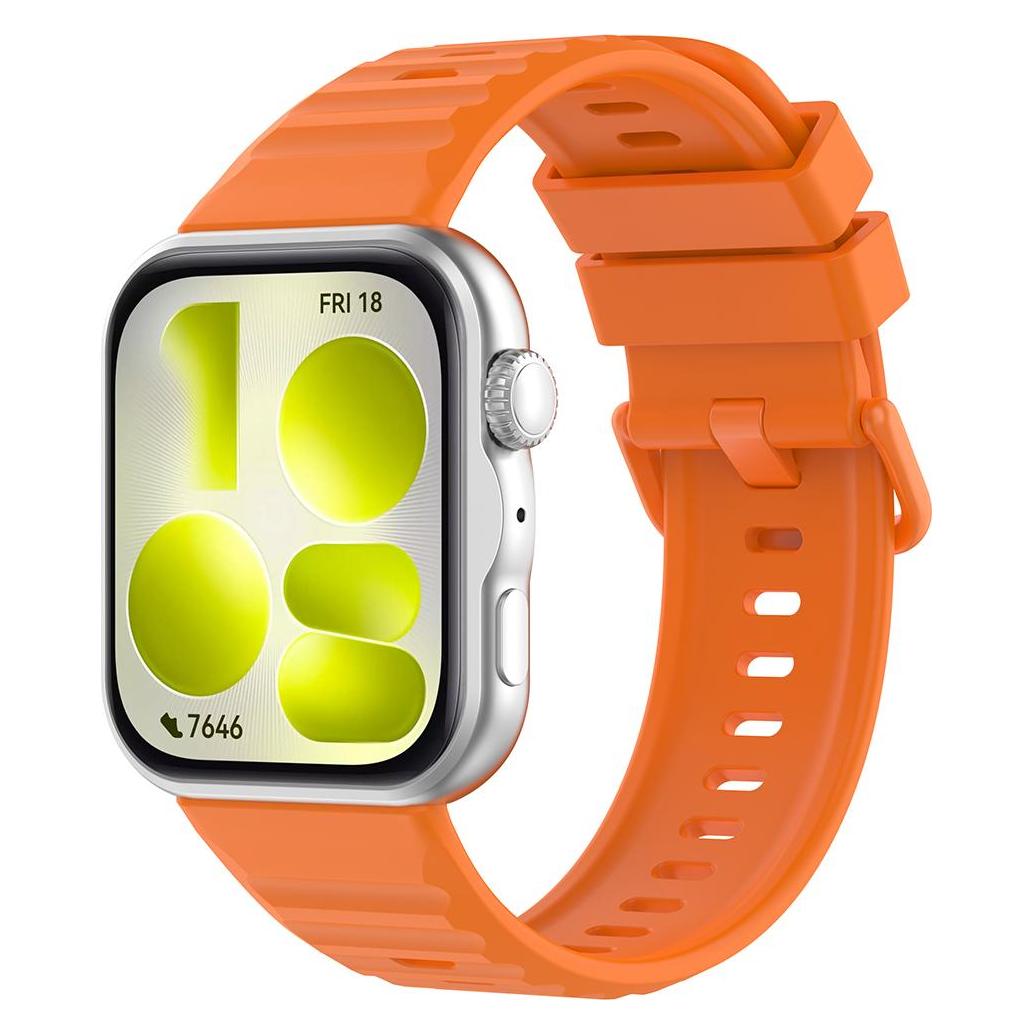 Techsuit - Watchband (W082) - Huawei Watch Fit 5 Pro - Orange (Silicone) (70708522)