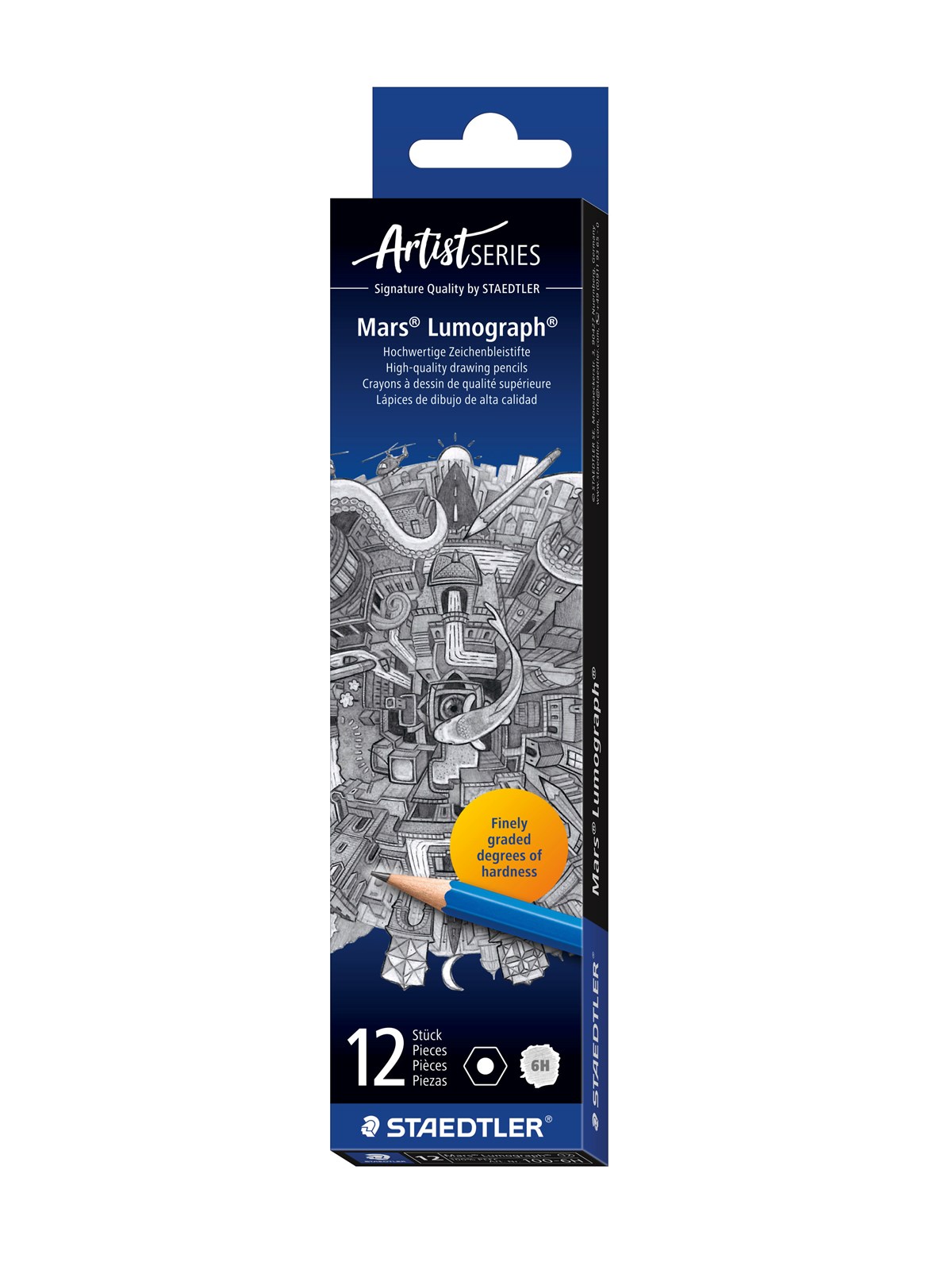 Staedtler Mars Lumograph 100 6H Zeichenbleistift-Set