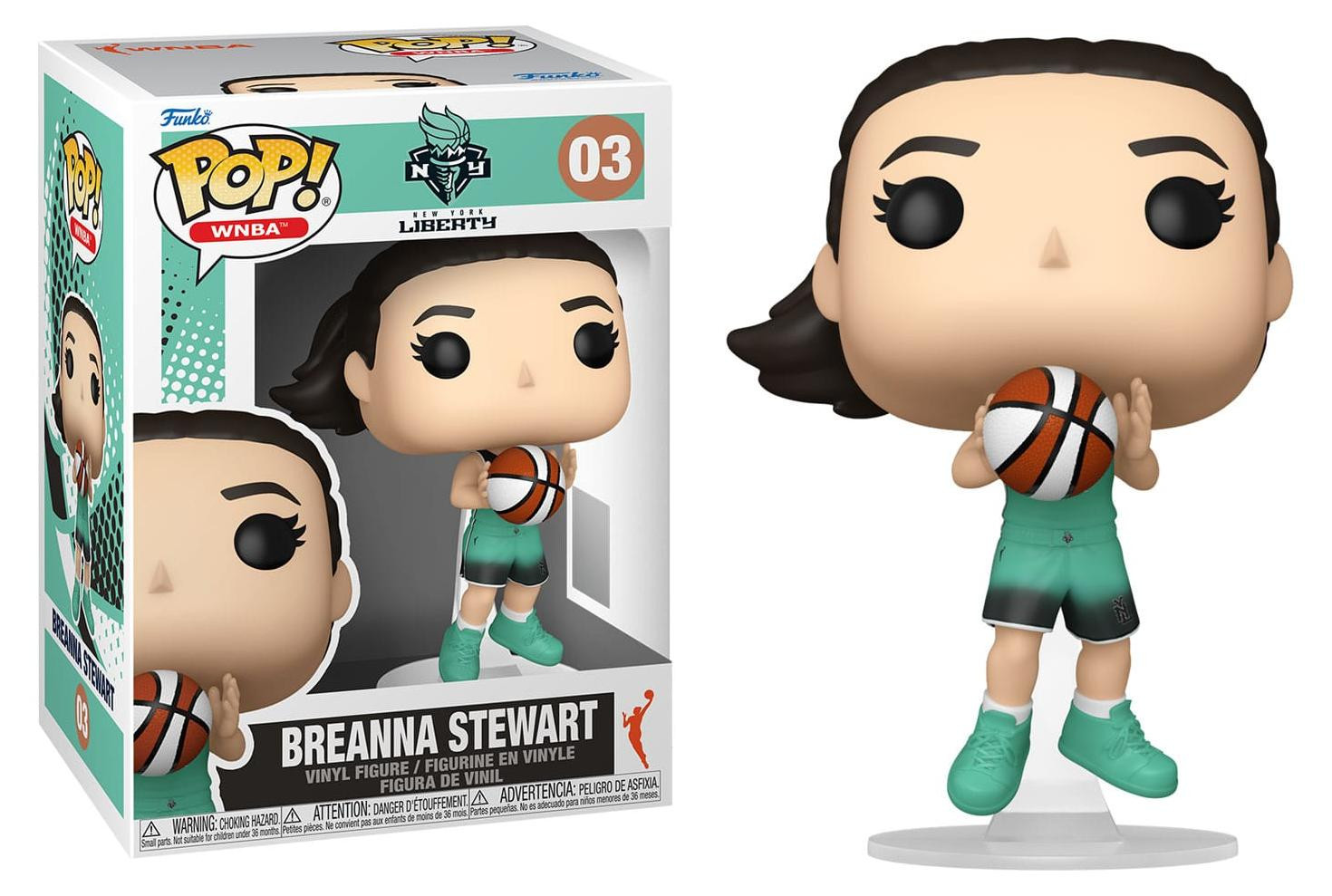 Funko POP! Vinyl Figuur New York Liberty Breanna Stewart, 9 cm