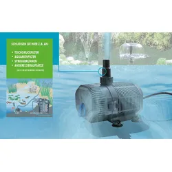 MAUK CQB-6500 Teich Pumpe 5800l/h zu #1905 Teichdruckfilter Set