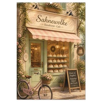 Sahnewolke - Pavlova (Wandkalender 2027 DIN A2 hoch), CALVENDO Monatskalender