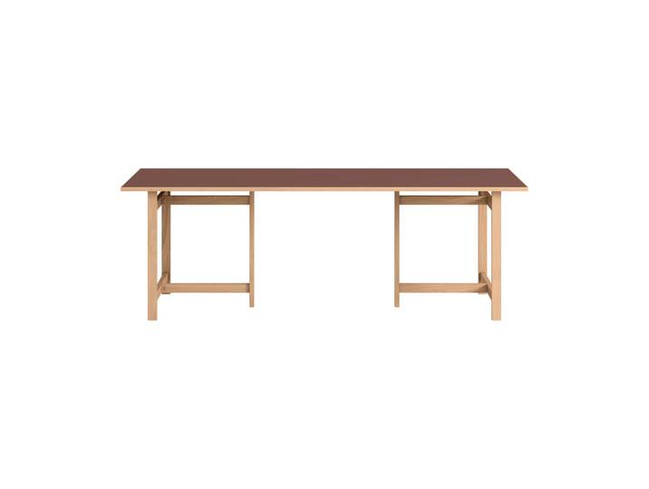 MOEBE Table à manger rectangulaire Moebe Burgundy, 220x90 cm